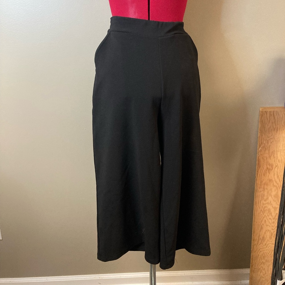 Blu Pepper Black Casual Dress Pants With Cloth Ties Large (L)